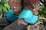 Boot Candy "Aqua Hearts"