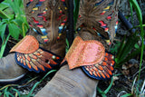 Boot Candy "Orange Hearts"