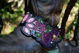 Boot Candy Pink Turquoise N' Roses