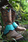 Boot Candy "Aqua Hearts"