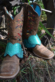Boot Candy "Aqua Hearts"
