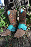 Boot Candy "Aqua Hearts"