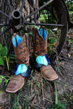 Boot Candy "Turquoise Hearts"