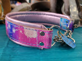 Paint Splash Padded Cowhide Collar