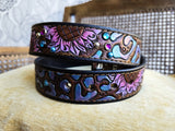 Leopard & Sunflowers Belt Size 36"