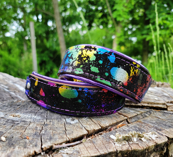 Padded Splash Rainbow Collar