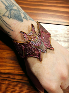 Glitter Batty Cuff Bracelet