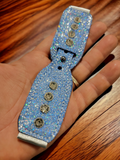 5-5.75 Watch Band - Blue Glitter