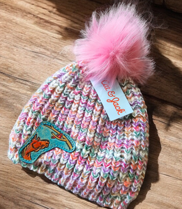 KIDS Beanie - Sorrel & Cardinal