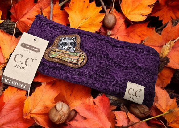 CHILD SIZE Purple Headband  - Racoon