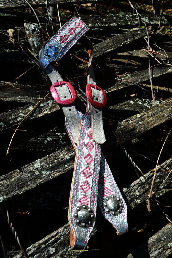 Beaded Inlay Headstall - One Ear