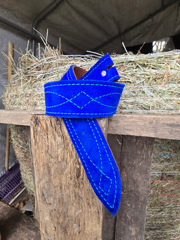 Gunslinger Stitch Suede Belt Size 30