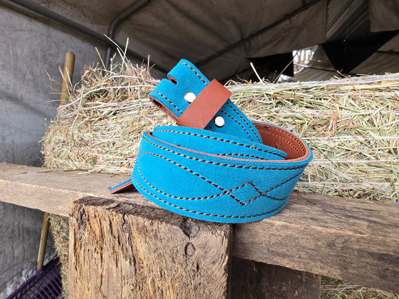 Gunslinger Stitch Suede Belt Size 34