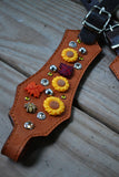Sunflowers & Spiders Headstall - Single Ear