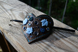 Blue Spiders Barrette
