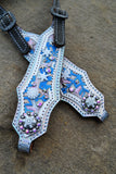One Ear Headstall - Silver & Hologram