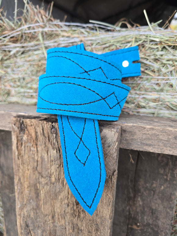 Gunslinger Stitch Suede Belt Size 31