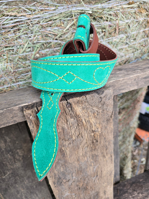 Gunslinger Stitch Suede Belt Size 32