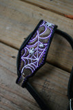 Classic Headstall - Purple Glitter Glow Web