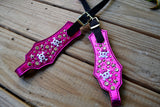 Girly Skulls Headstall - Single Ear
