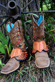 Boot Candy "Orange Hearts"