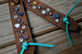 Barn Spiders Headstall - Split Ear Belt Style