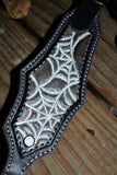 Silver Glitter Webs Headstall