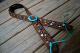 Barn Spiders Headstall - Split Ear Belt Style