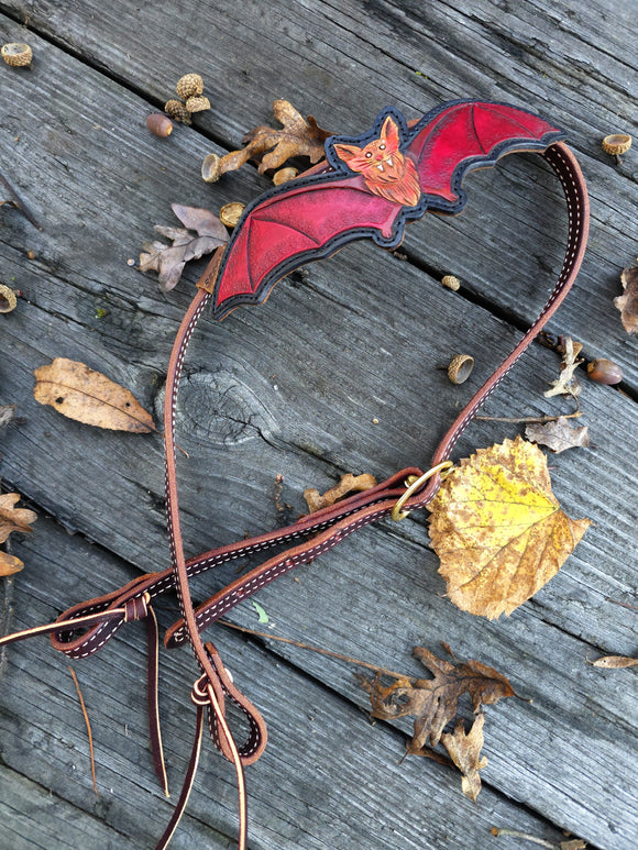 Batty Headstall - Red