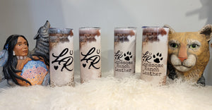 Logo Skinny Tumbler - #008 - Animal Print