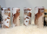 Logo Skinny Tumbler - #008 - Animal Print